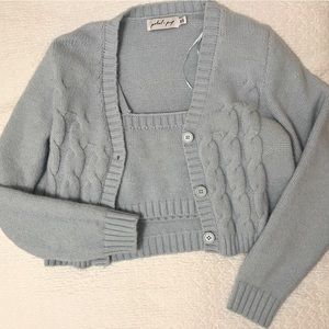 Petal and Pup Sweater Set